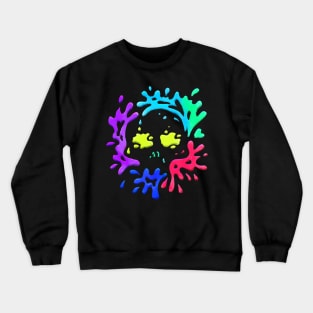 Spatter Skull Crewneck Sweatshirt